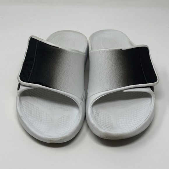 Oofos Ooahh Sport Flex Recovery Slide Sandals Mens 10 White Black Comfort main image 11